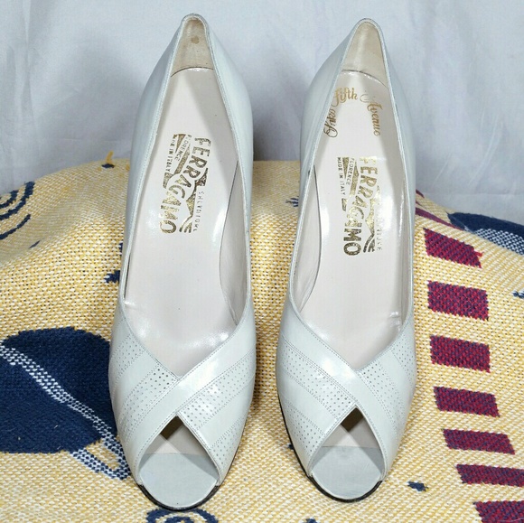 Salvatore Ferragamo Shoes - Saks 5th Avenue Salvatore Ferragamo Peep Toe Heels